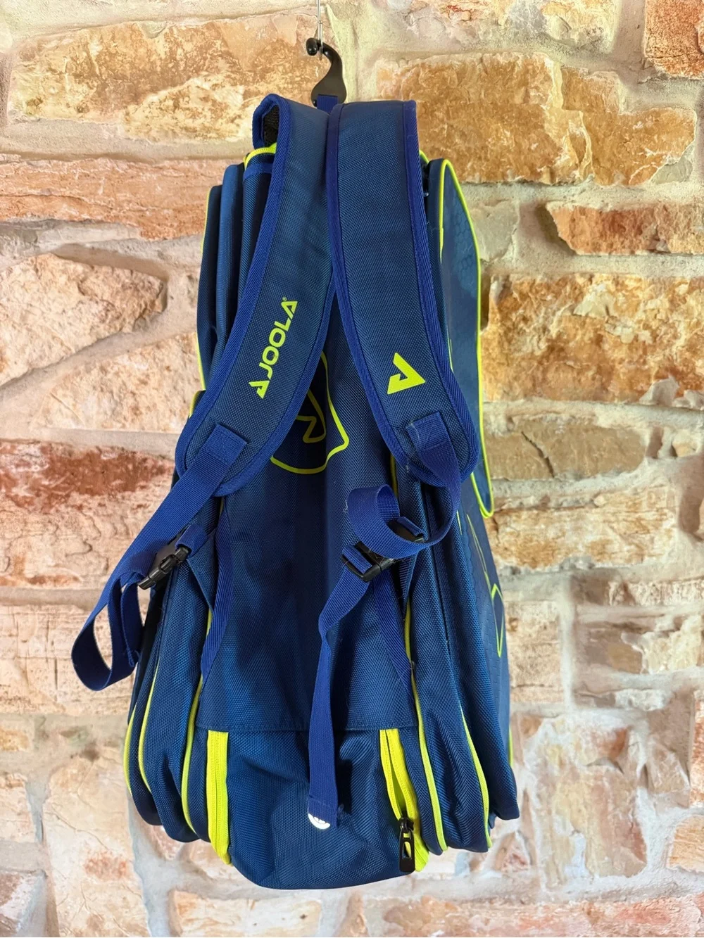 JOOLA Navy & Neon Yellow Duffel Bag for Men